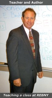 Ronald M. Gold in the classroom at the Real Estate Board of New York.